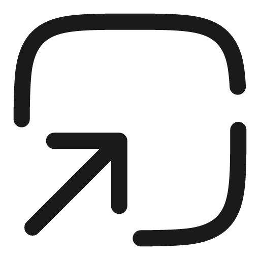 Square bottom up broken icon, line style, from Solar