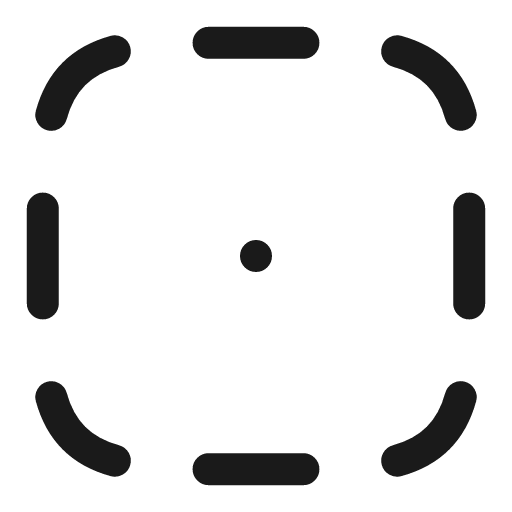 Square dot dashed broken icon, line style, from Solar