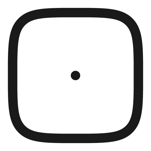 Square dot outline icon, outline style, from Solar