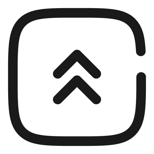 Square double alt arrow up broken icon, line style, from Solar