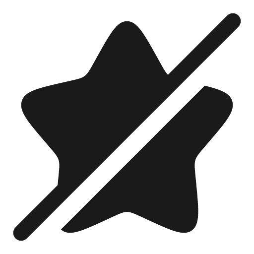 Star off bold icon, bold style, from Solar