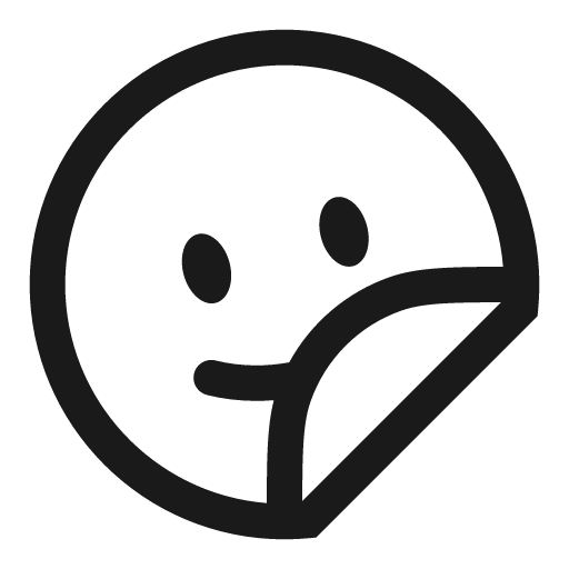Sticker smile circle outline icon, outline style, from Solar