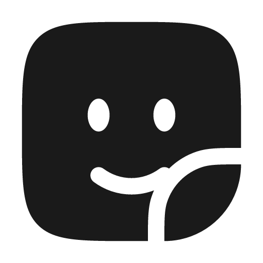 Sticker smile square bold icon, bold style, from Solar