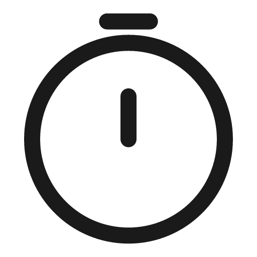 Stopwatch outline icon, outline style, from Solar