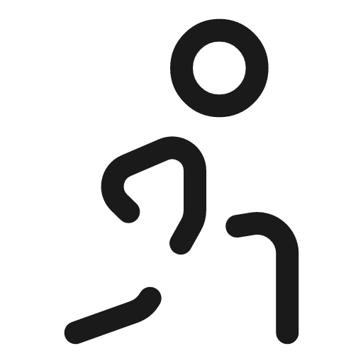 Stretching broken icon, line style, from Solar