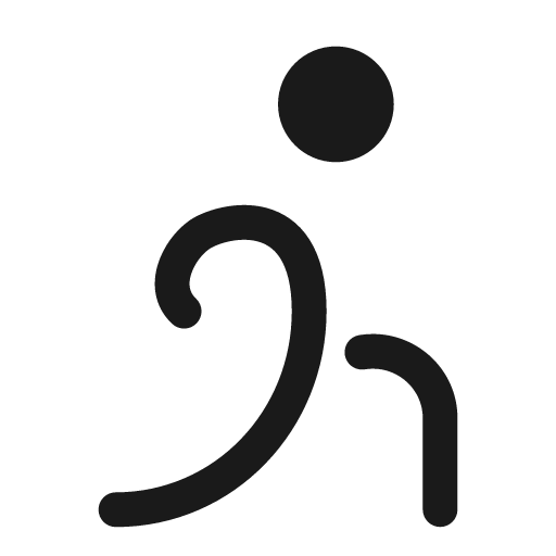 Stretching round bold icon, bold style, from Solar