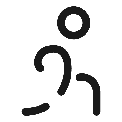 Stretching round broken icon, line style, from Solar