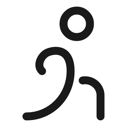 Stretching round linear icon, line style, from Solar