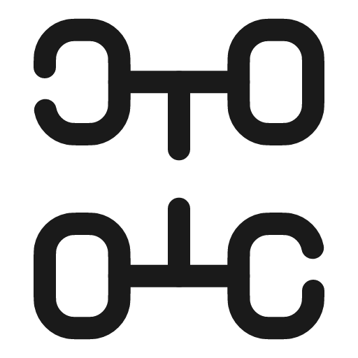 Suspension broken icon, line style, from Solar