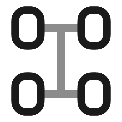 Suspension line duotone icon, two-tone style, from Solar