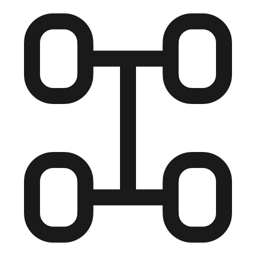 Suspension outline icon, outline style, from Solar