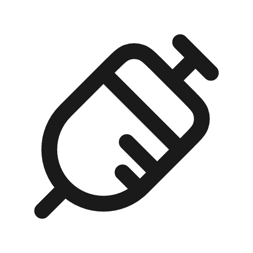 Syringe linear icon, line style, from Solar