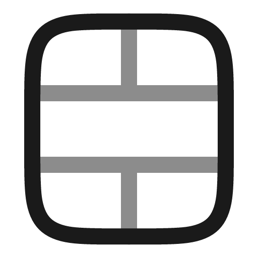 Table cells merge line duotone icon, two-tone style, from Solar