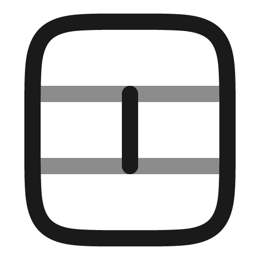 Table cells split line duotone icon, two-tone style, from Solar
