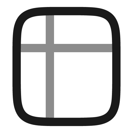 Table minimalistic line duotone icon, two-tone style, from Solar