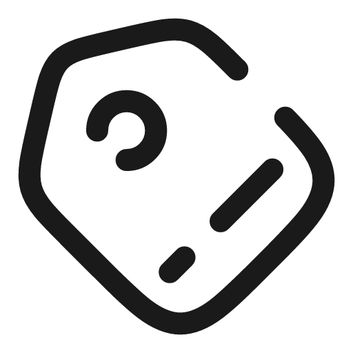 Tag broken icon, line style, from Solar