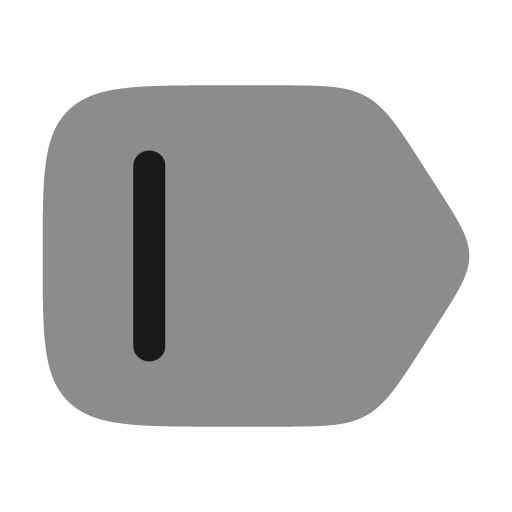 Tag horizontal bold duotone icon, two-tone style, from Solar