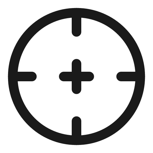 Target linear icon, line style, from Solar