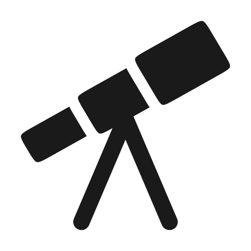 Telescope bold icon, bold style, from Solar
