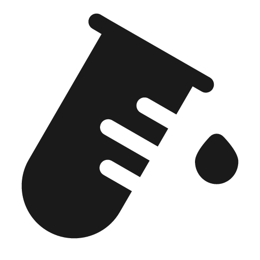 Test tube bold icon, bold style, from Solar