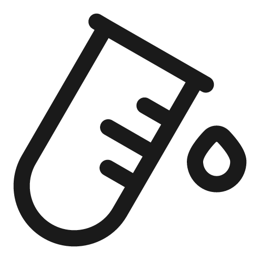 Test tube outline icon, outline style, from Solar