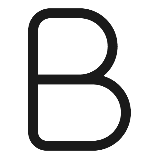 Text bold outline icon, outline style, from Solar