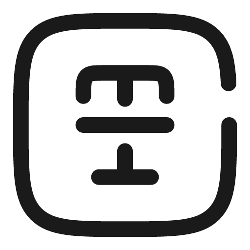Text cross square broken icon, line style, from Solar