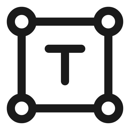 Text selection linear icon, line style, from Solar
