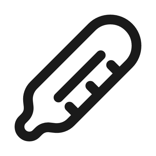 Thermometer linear icon, line style, from Solar