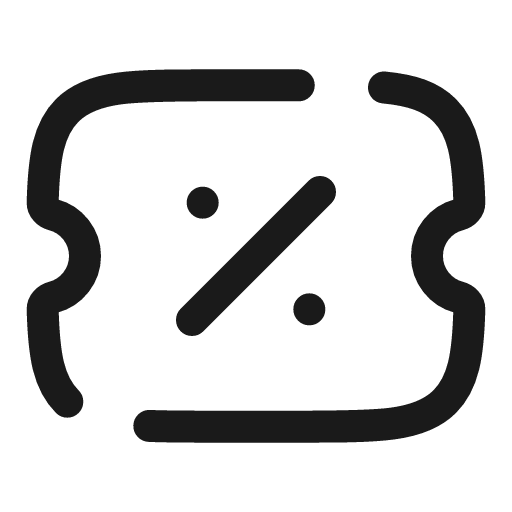 Ticket sale broken icon, line style, from Solar
