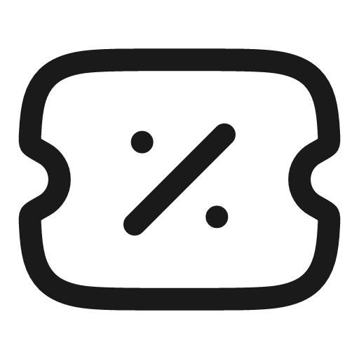 Ticket sale linear icon, line style, from Solar