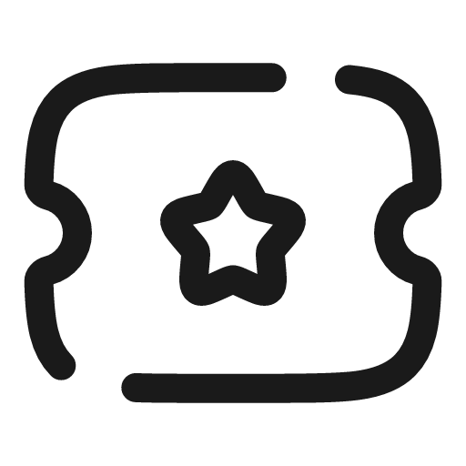 Ticket star broken icon, line style, from Solar