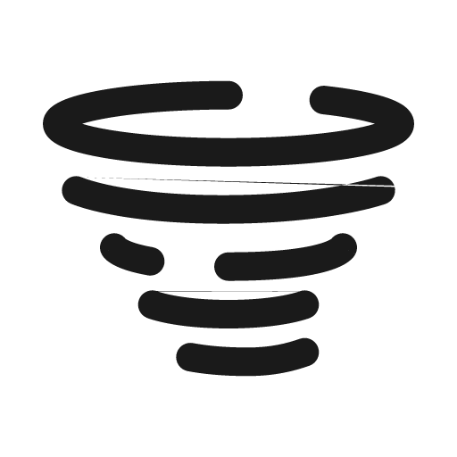 Tornado small bold icon, bold style, from Solar