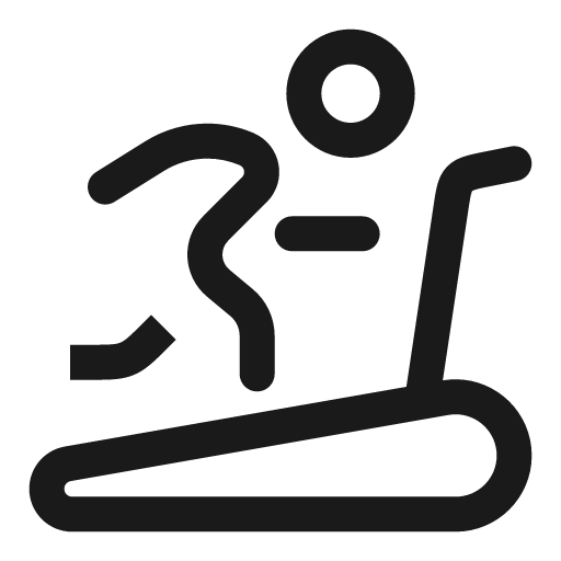 Treadmill outline icon, outline style, from Solar