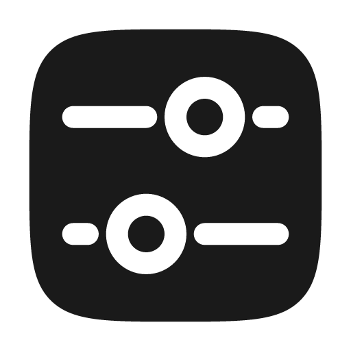 Tuning square 2 bold icon, bold style, from Solar