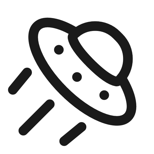Ufo 3 linear icon, line style, from Solar