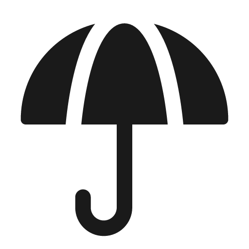 Umbrella bold icon, bold style, from Solar