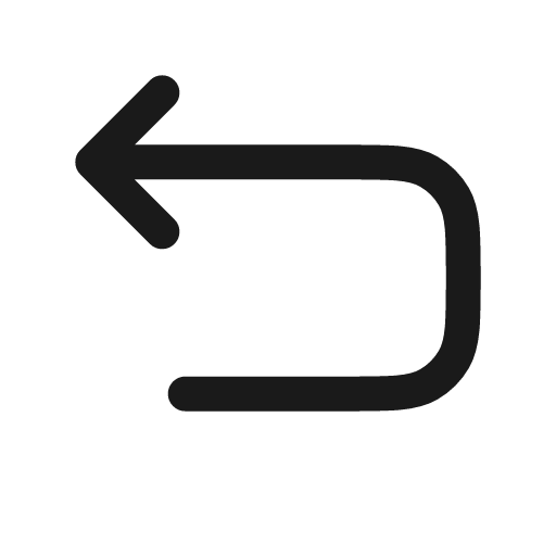 Undo left broken icon, line style, from Solar