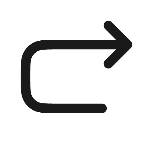 Undo right outline icon, outline style, from Solar