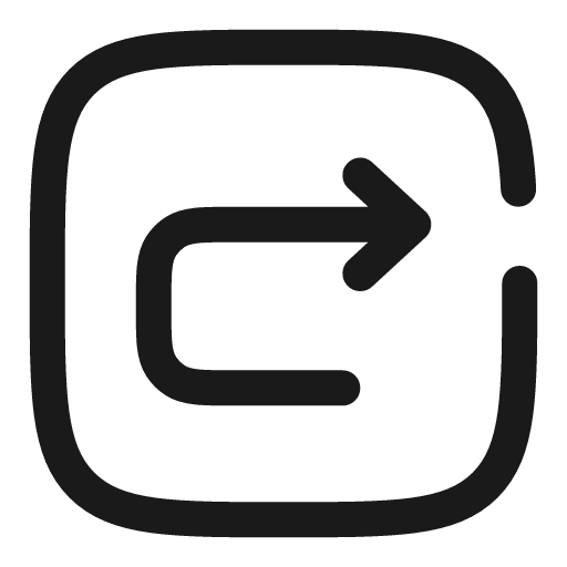 Undo right square broken icon, line style, from Solar