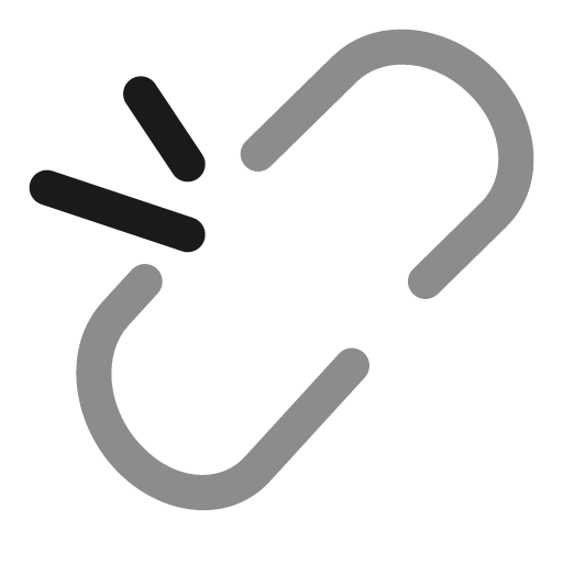 Unlink bold duotone icon, two-tone style, from Solar