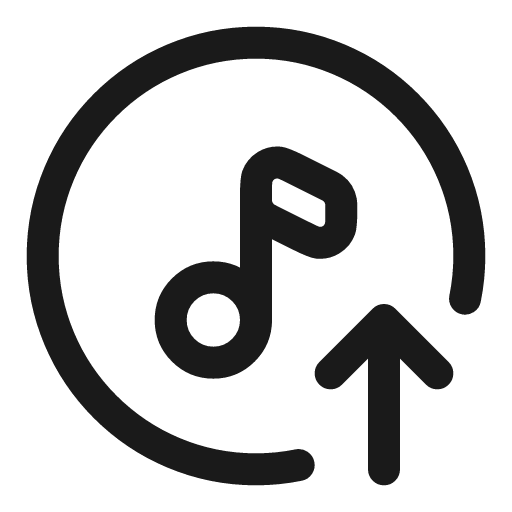 Upload track linear icon, line style, from Solar