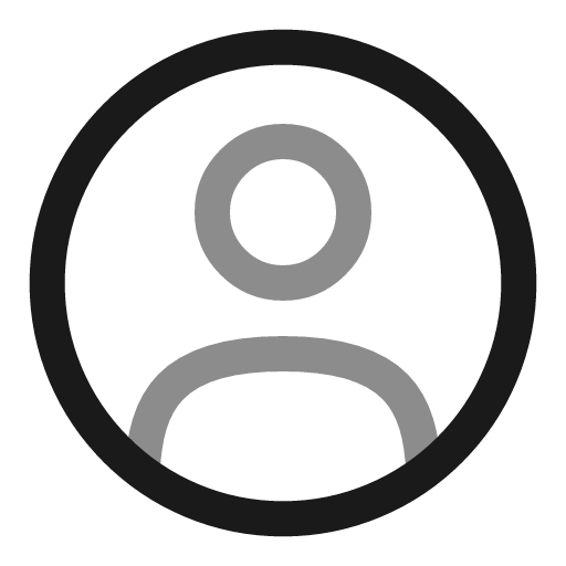 User circle line duotone icon, two-tone style, from Solar
