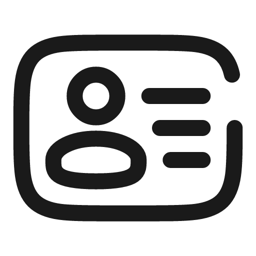 User id broken icon, line style, from Solar
