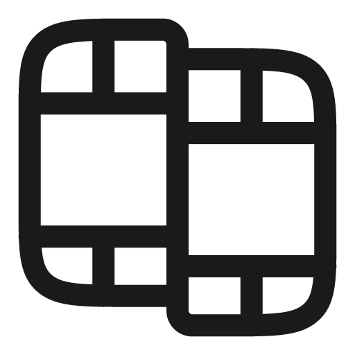 Video frame 2 outline icon, outline style, from Solar