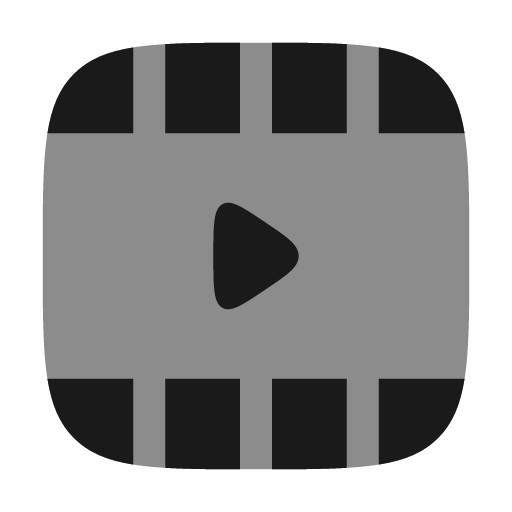 Video frame play horizontal bold duotone icon, two-tone style, from Solar