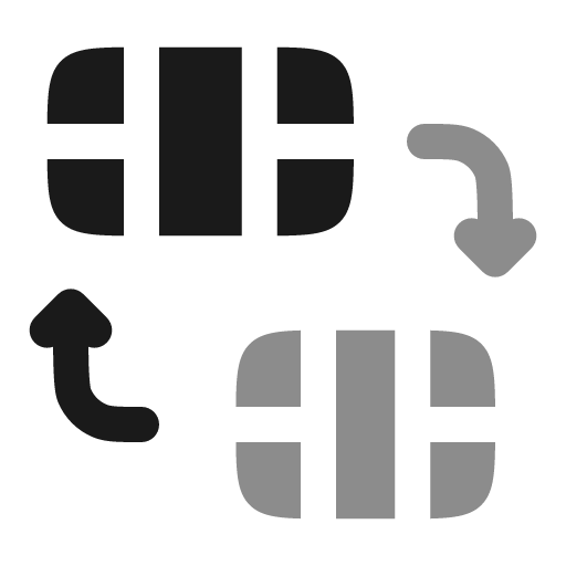 Video frame replace bold duotone icon, two-tone style, from Solar