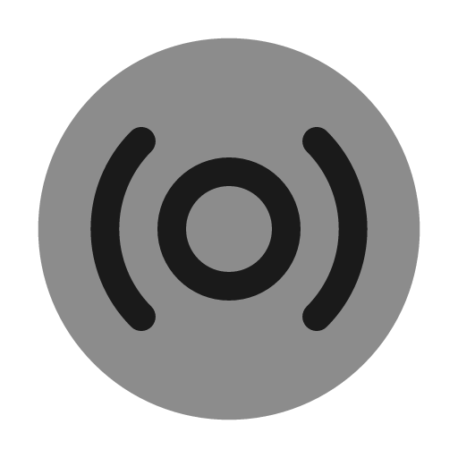 Vinyl record bold duotone icon, two-tone style, from Solar