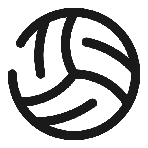 Volleyball 2 broken icon, line style, from Solar