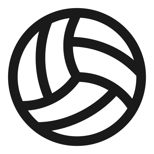 Volleyball linear icon, line style, from Solar